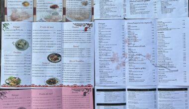 Price Evolution of Two Restaurants Over the Past Five Years