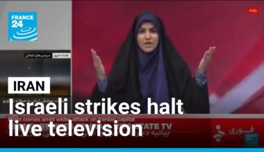Iranian state-run television halts live broadcast after Israeli strike • FRANCE 24 English