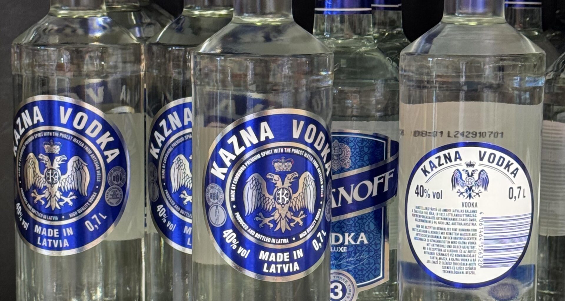 What has this vodka common with Latvia? Doesn’t look like Latvian at all.