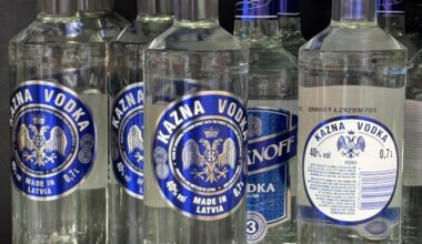 What has this vodka common with Latvia? Doesn’t look like Latvian at all.
