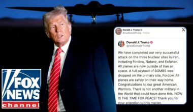 Trump announces successful US strike on 3 Iranian nuclear sites