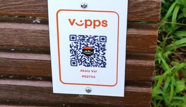 QR codes on benches