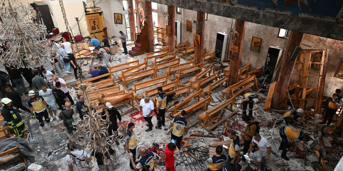 Un attentat dans une église fait 20 morts à Damas