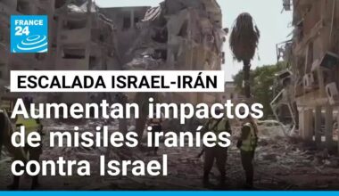 Aumenta el temor de los israelíes a medida que incrementa impacto de misiles iraníes • FRANCE 24
