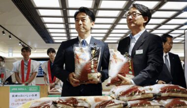 Japan rice price falls below 4,000 yen for 1st time since March