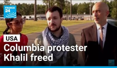 Columbia protester Mahmoud Khalil freed from immigration detention • FRANCE 24 English