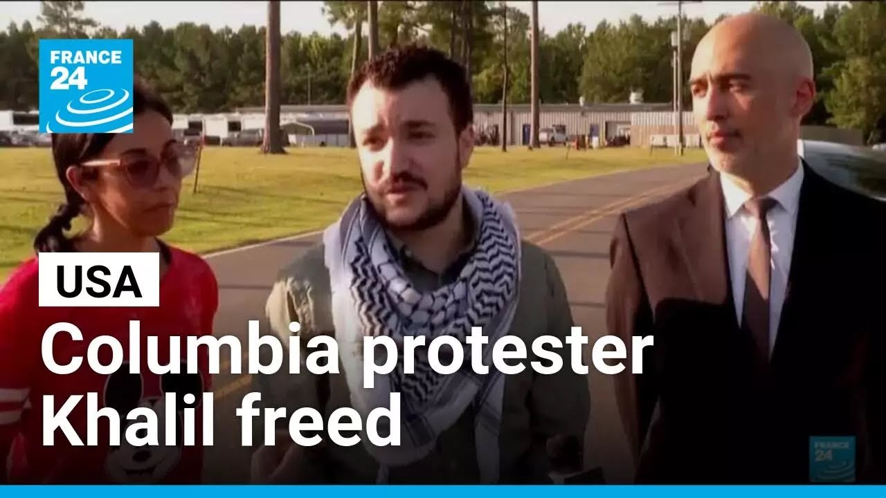 Columbia protester Mahmoud Khalil freed from immigration detention • FRANCE 24 English