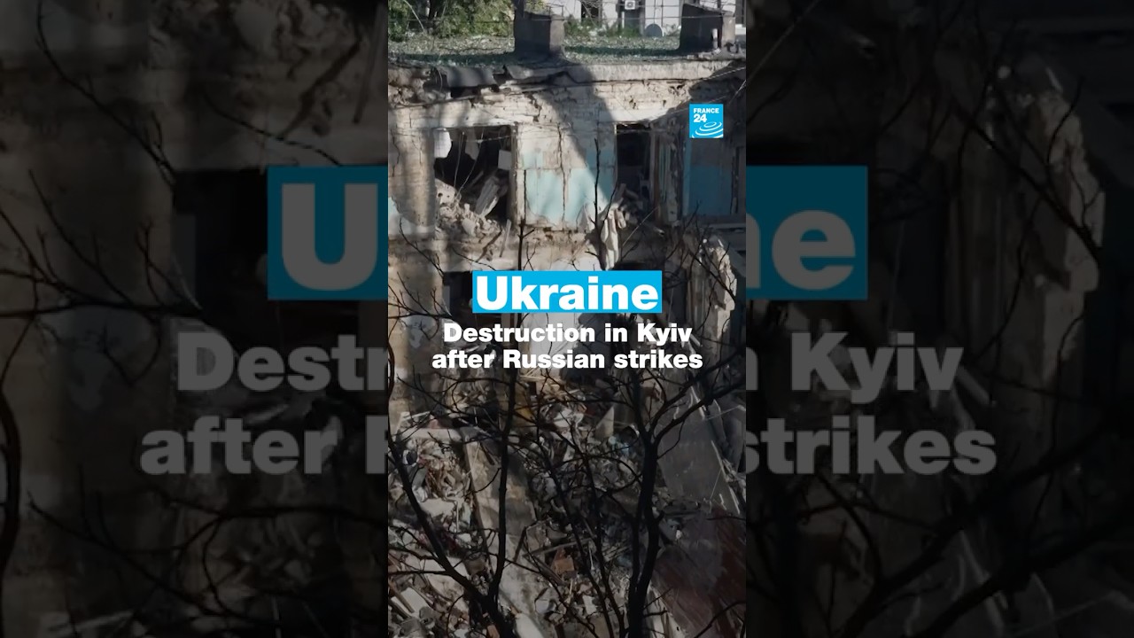 #Ukraine: Destruction in #Kyiv after Russian strikes • FRANCE 24 English