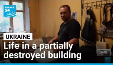Ukraine: Life in a partially destroyed building in Kyiv • FRANCE 24 English