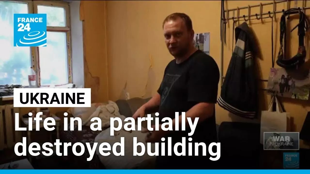 Ukraine: Life in a partially destroyed building in Kyiv • FRANCE 24 English
