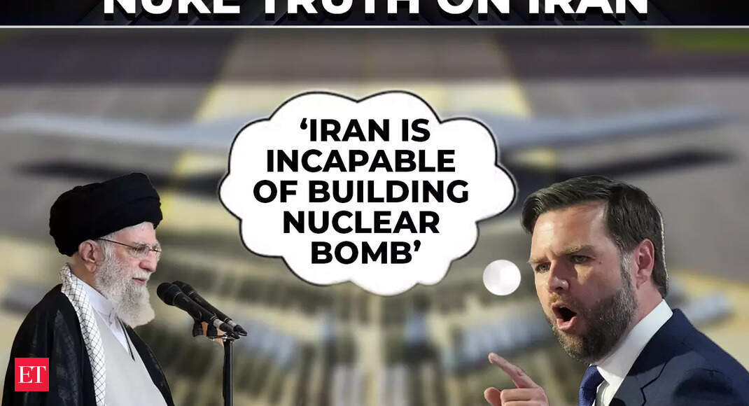 ‘Iran can’t build nukes now’: JD Vance after US B-2 bombers strikes wipe out nuclear sites in Iran - The Economic Times Video