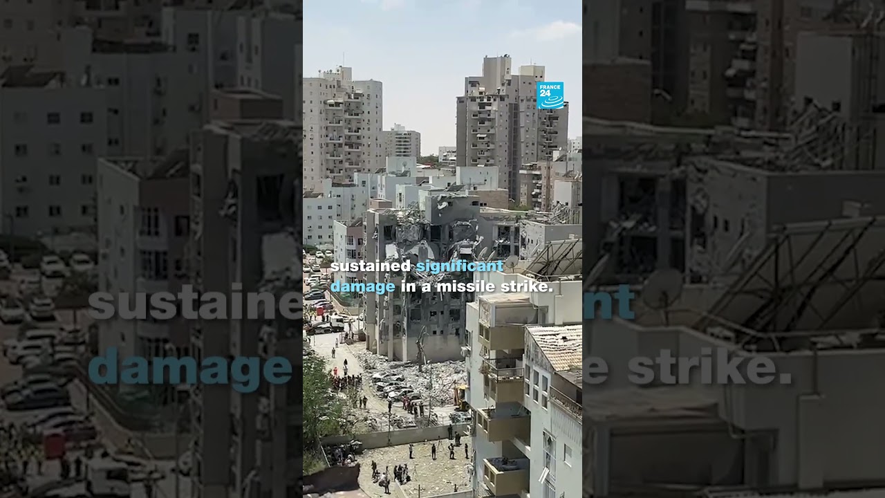 FRANCE 24 images: #Iranian missile #strike on Israel’s Be’er Sheva • FRANCE 24 English