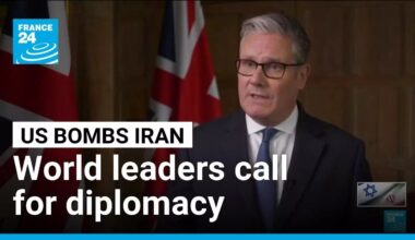 World leaders react to US strikes on Iran with many calling for diplomacy • FRANCE 24 English