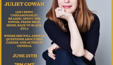 My mum's an actress who you mayy have seen appear in some absolutely classic UK TV shows over the years. She’s doing a free Q&A tomorrow (weds 25th) @ 7pm, so if you’re into TV, acting, or just want to hear behind the scenes stuff from someone who’s been doing it for a while, do come along!