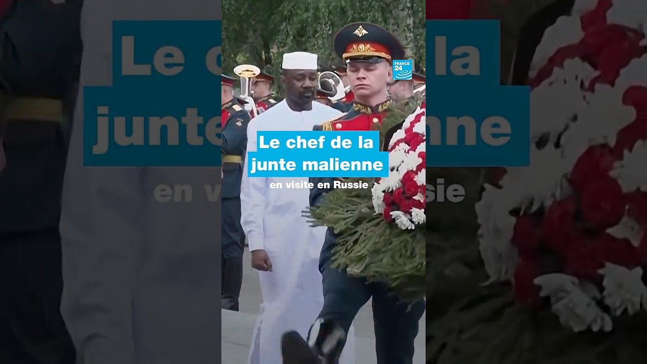 Le chef de la junte malienne en #Russie face à la menace jihadiste • FRANCE 24