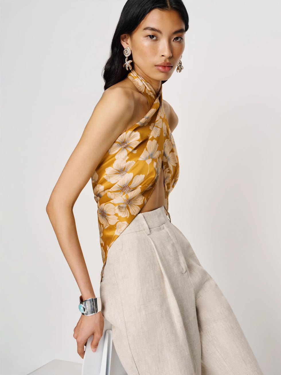 Silk Scarf Top