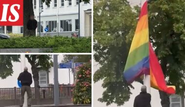Kouvola: Varas iski pride-liputukseen – tallentui videolle