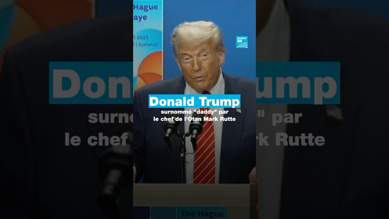 Donald Trump surnommé "daddy" par le chef de l'Otan Mark Rutte • FRANCE 24