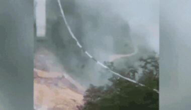 China bridge collapse: Truck hangs mid-air with driver inside - watch terrifying video