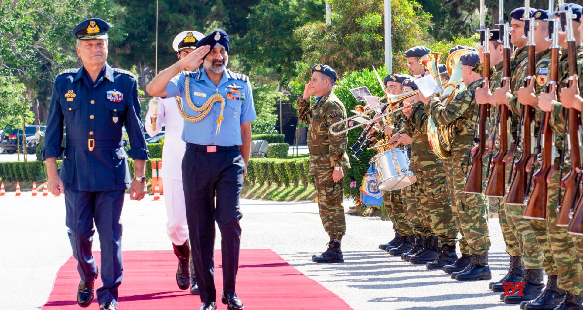 Greece: IAF Chief AP Singh Receives Guard of Honour During Greece Visit #Gallery