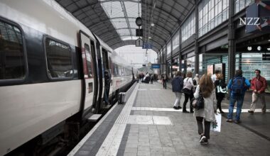 Bahnunterbruch wegen Person auf Fahrleitungsmast
