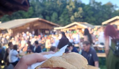 Leberkäse am Keltenfest in Schwarzenbach