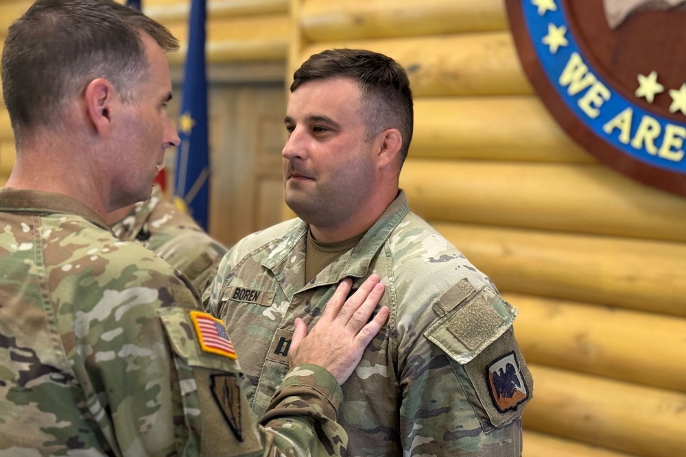 More than 300 Indiana National Guard soldiers awarded combat patch for Kosovo Force mission