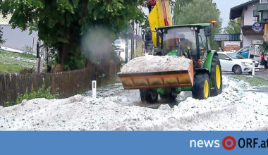 Unwetter: Hagel, Sturm und Starkregen in Österreich