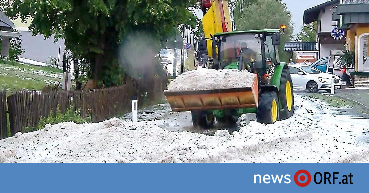 Unwetter: Hagel, Sturm und Starkregen in Österreich