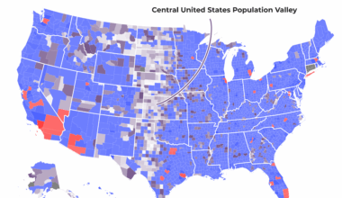 [OC] A look at United States county ty population (2023 via census.gov)