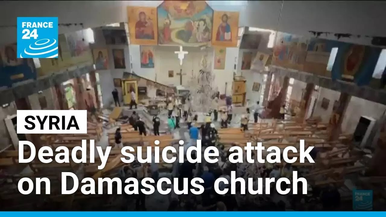 IS blamed for deadly suicide attack on Damascus church • FRANCE 24 English