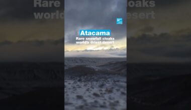 Atacama: Rare snowfall cloaks world’s driest desert • FRANCE 24 English