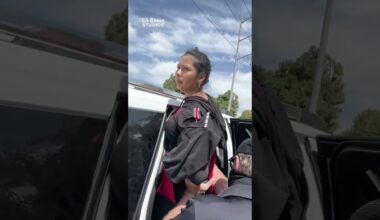 Food vendor clings to tree, trying to avoid immigration agents