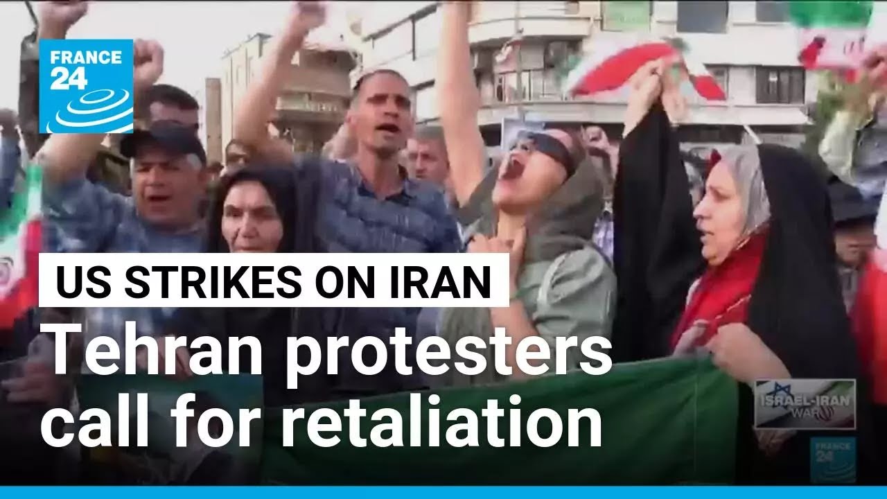 ‘We will not back down’: Tehran demonstrators call for retaliation against US • FRANCE 24