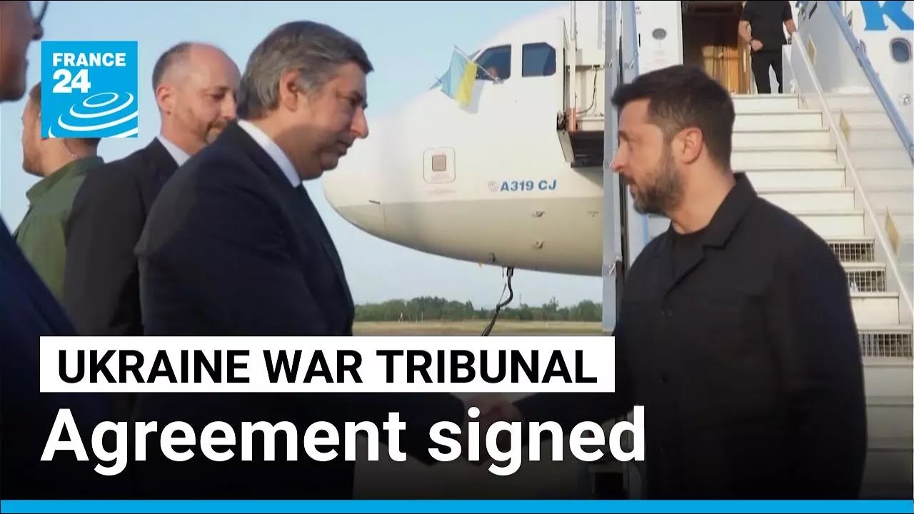Zelensky, Council of Europe rights body sign agreement for Ukraine war tribunal • FRANCE 24