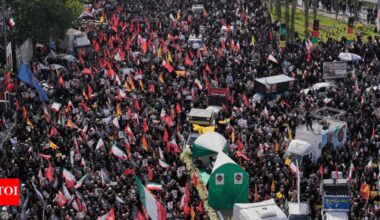 Iran buries top military commanders killed in Israel war; thousands join in ‘historic’ funeral - Video
