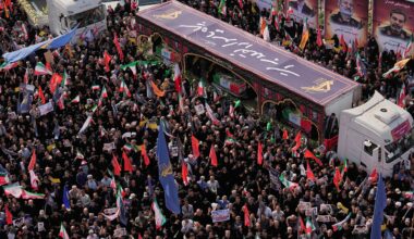 Iran holds funeral for top commanders killed in 12-day war with Israel