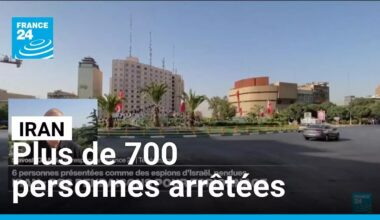Répression en Iran : plus de 700 personnes arrêtées accusés de liens avec l’État hébreu