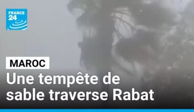 Maroc : une rare tempête de sable traverse Rabat et Salé • FRANCE 24