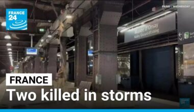 Storms in France leave 2 dead, 17 injured and cause parliament to spring a leak • FRANCE 24