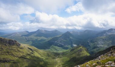 Amazing views from the hike up Ben Nevis via the North Face today