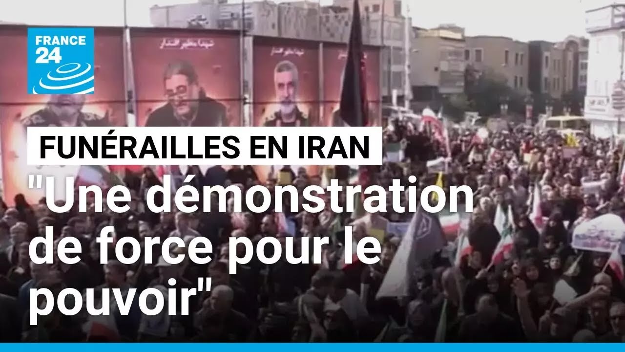 Funérailles nationales en Iran : "Une démonstration de force pour le pouvoir" • FRANCE 24