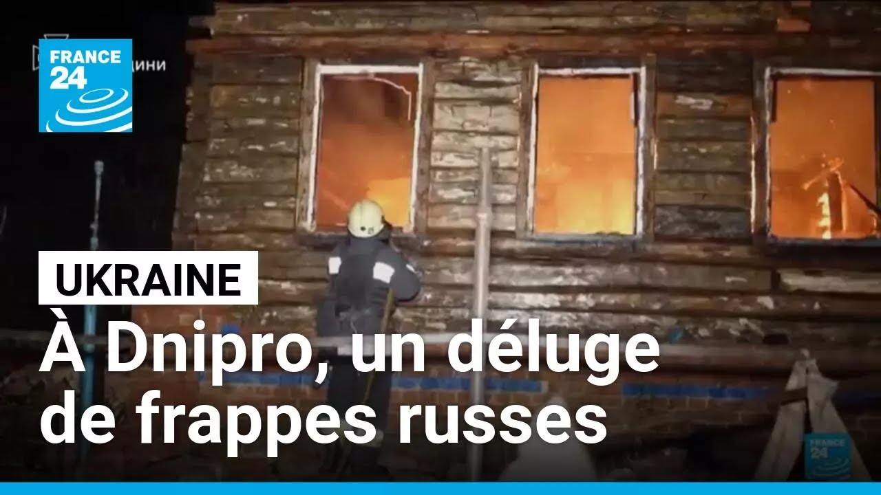 Ukraine : un déluge de frappes russes visent les infrasctructures de Dnipro • FRANCE 24