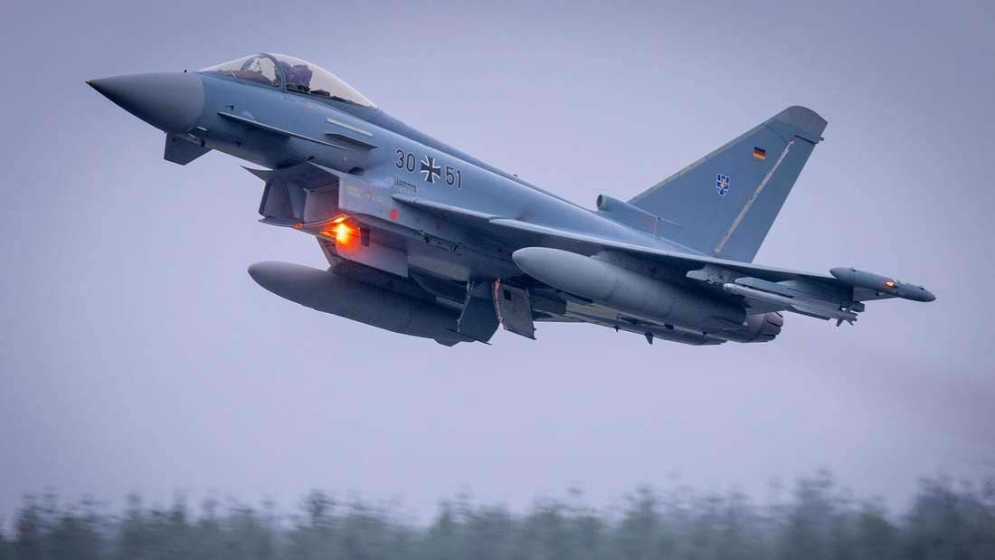 Kampfflugzeuge der Bundeswehr: Eurofighter starten zu Militärübung nach Jordanien (Aufnahme vom Oktober 2023)