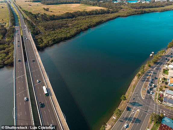 Aerial Shot Bridge Maroochy at the Sunshine Coast in Queensland, Australia; Shutterstock ID 1435123349; purchase_order: -; job: -; client: -; other: - 12807853