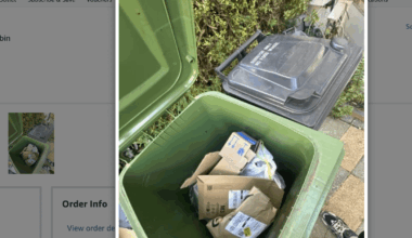 Amazon delivered a parcel to the inside of my recycling wheelie bin which has now been taken away... Is this one the dumbest things delivery people continue to do?