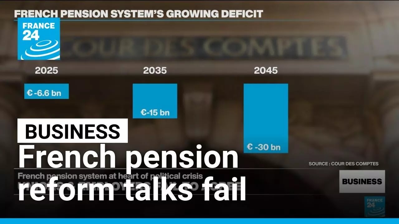 French pension reform talks fail as projections show deficit to keep growing • FRANCE 24 English