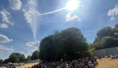 Great visual representation of how hot it was at Crystal Palace yesterday