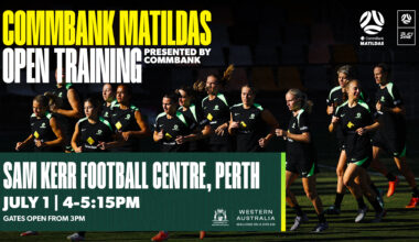 CommBank Matildas Open Training - Sam Kerr Football Centre, Perth - presented by CommBank