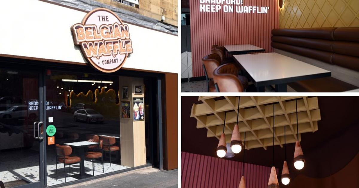 Inside The Belgium Waffle Company on Manningham Lane